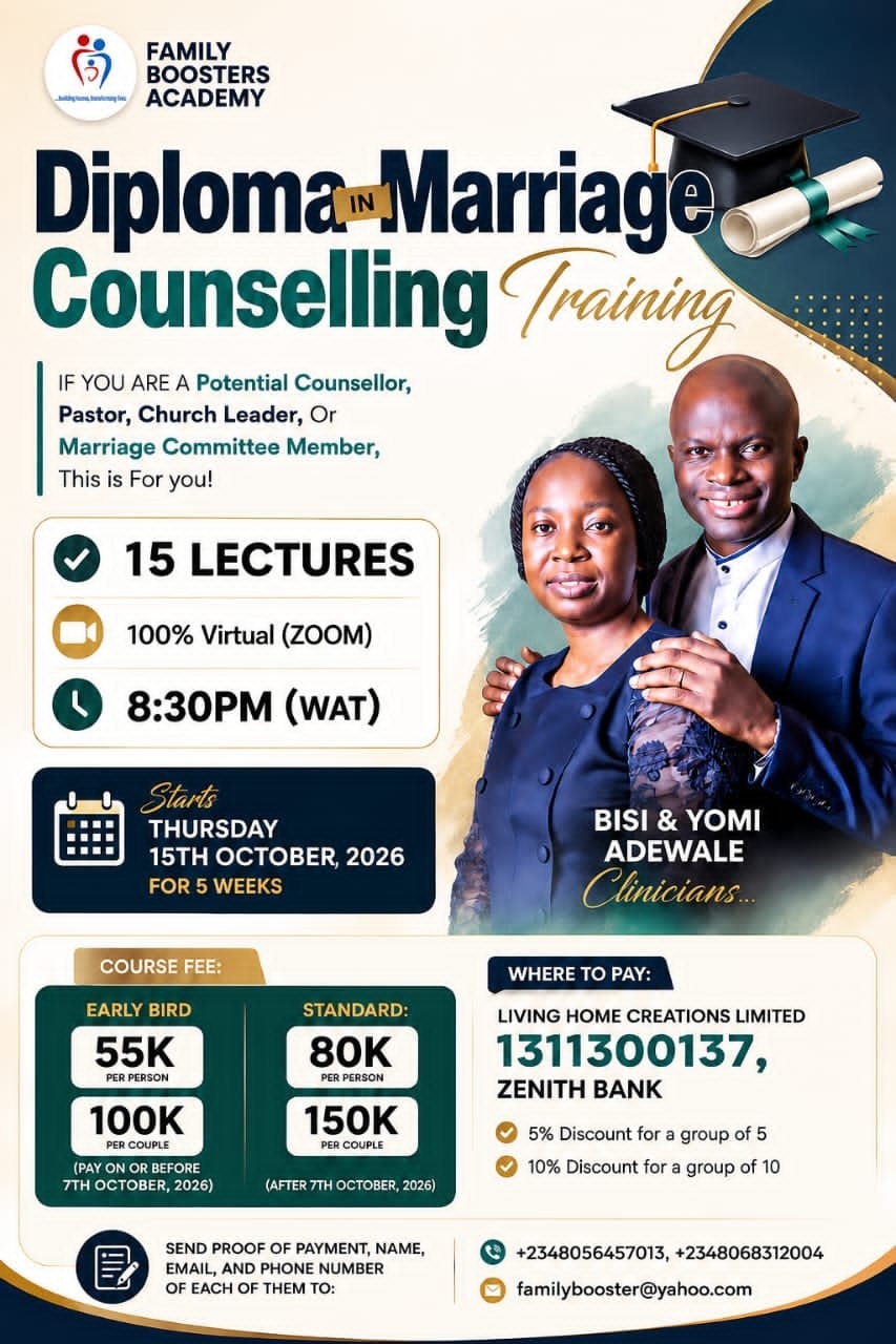 DIPLOMA IN MARRIAGE COUNSELLING — General admission